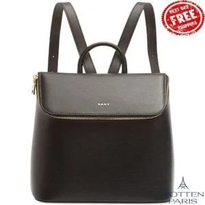 Dkny | Bags | Dkny Bryant Top Zip Backpack Black Gold Tone  display picture 2
